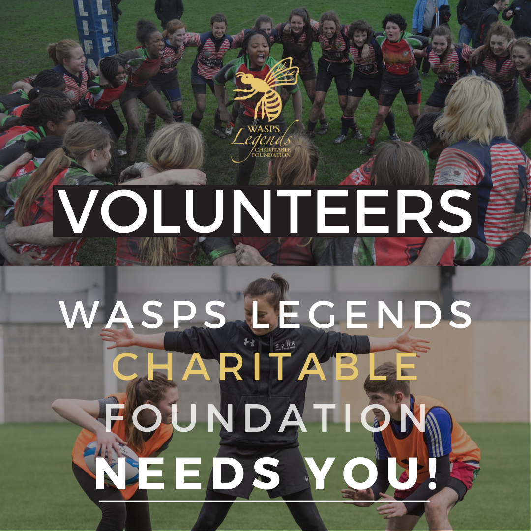 Graphic calling out for Volunteers to assist us in our goal of changing lives through the spirit of Rugby 