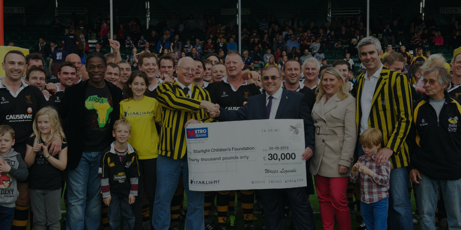 Wasps Legends pictured on the 2016 Caldy tour in their Wasps Legends blazers